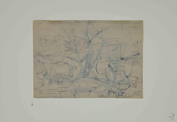 Plants by the Sea, Original Drawing, 1950s-ZCI-1164469