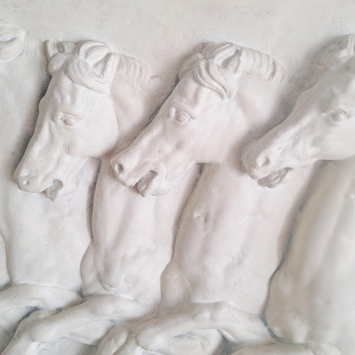 Plaster Bass Relief of Chariot Race