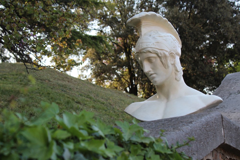 Plaster Bust of Achilles, Italy, 1950s