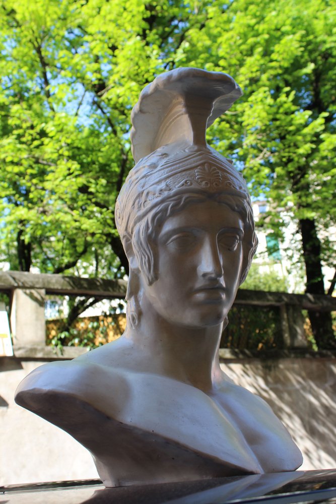 Plaster Bust of Achilles, Italy, 1950s