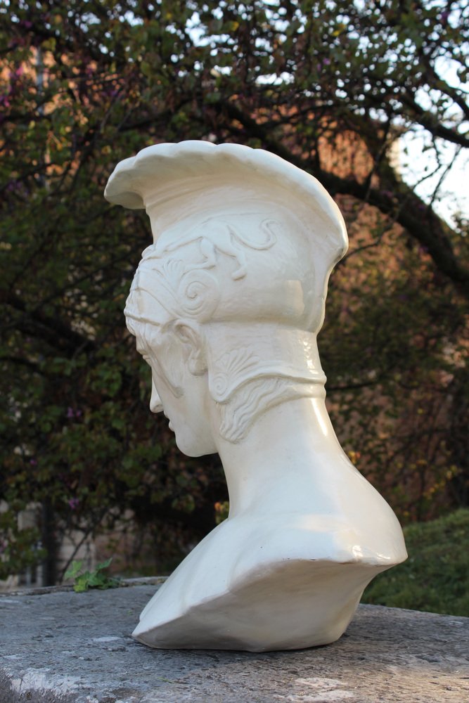 Plaster Bust of Achilles, Italy, 1950s