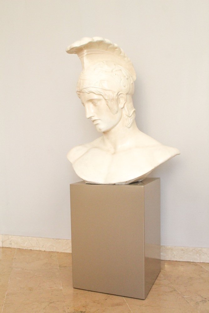 Plaster Bust of Achilles, Italy, 1950s