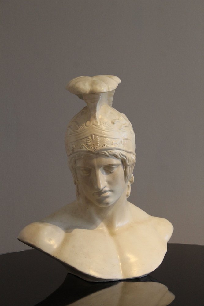 Plaster Bust of Achilles, Italy, 1950s