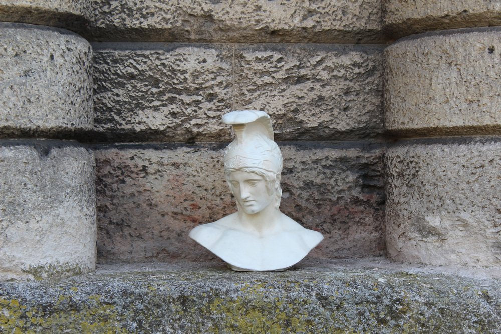 Plaster Bust of Achilles, Italy, 1950s