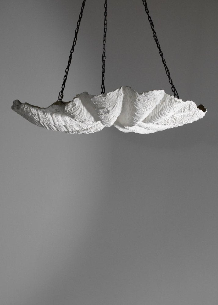 Plaster Chandelier in the Style of Diego Giacometti & Jean Michel Frank