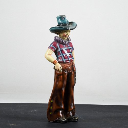 Plaster Cowboy Sculpture Statue from ILPA, 1960