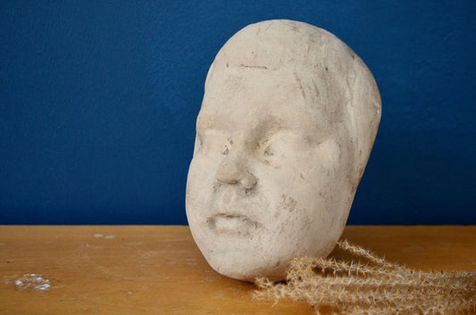 Plaster Mask of Child's Face, France, 1924