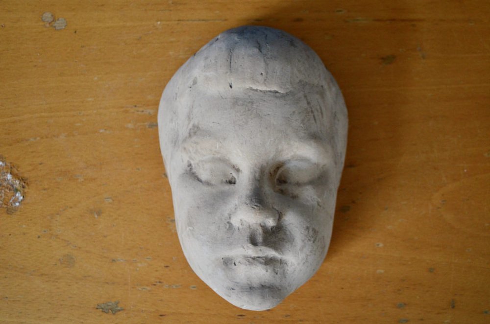 Plaster Mask of Child's Face, France, 1924