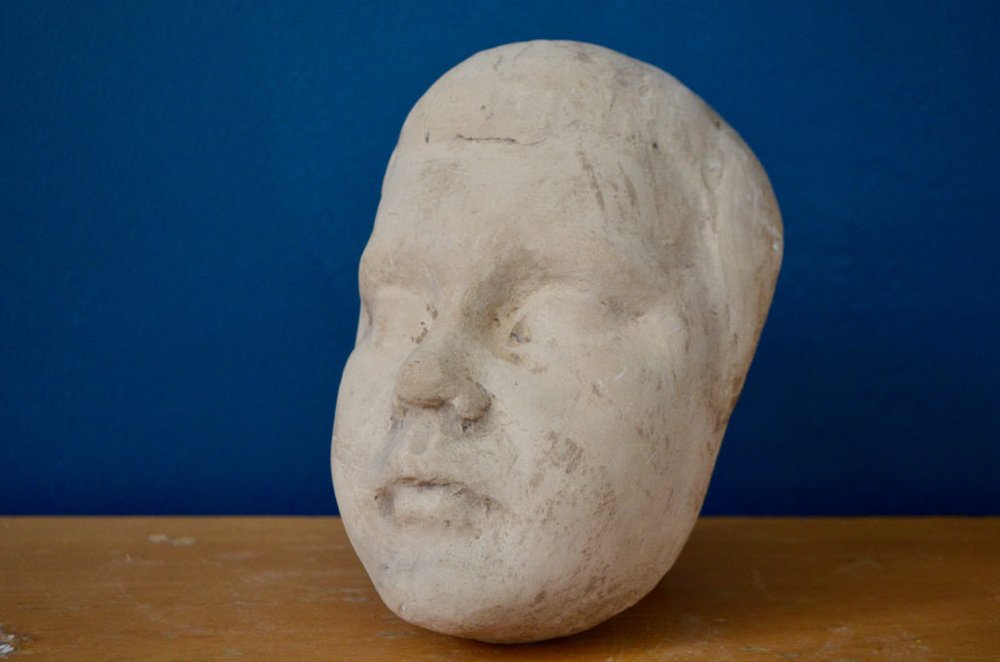 Plaster Mask of Child's Face, France, 1924