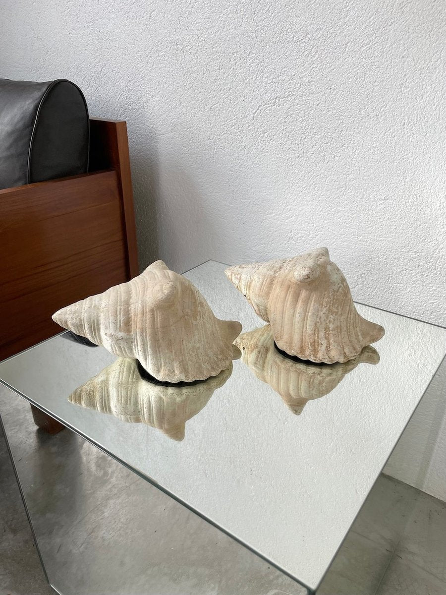 Plaster Shells, 1970s, Set of 2