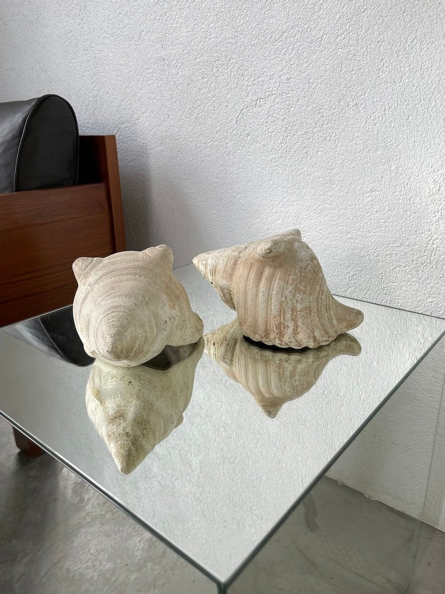 Plaster Shells, 1970s, Set of 2