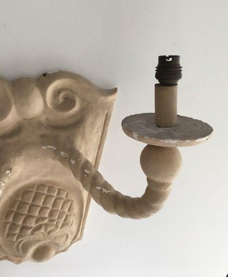 Plaster Wall Lights, 1940s, Set of 2-BA-1365609