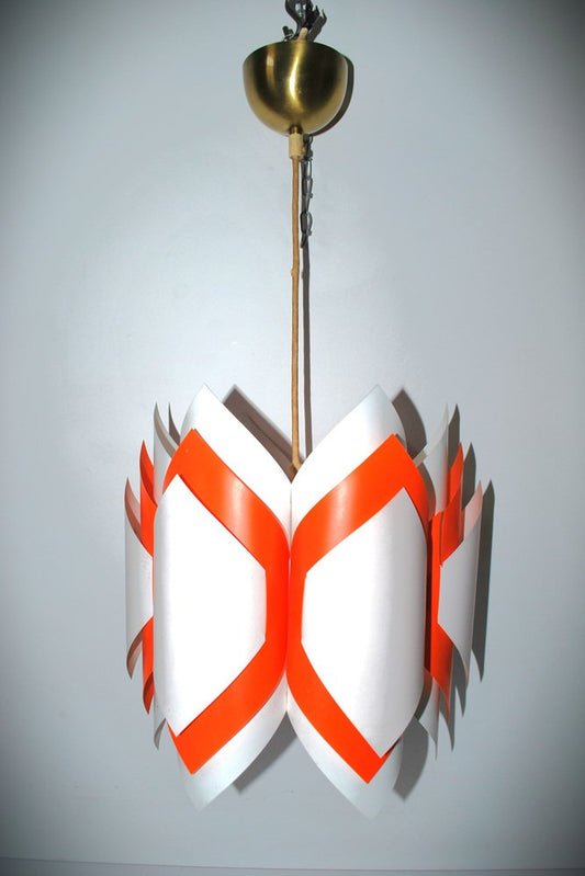 Plastic Balett Pendant Lamp, Denmark, 1972