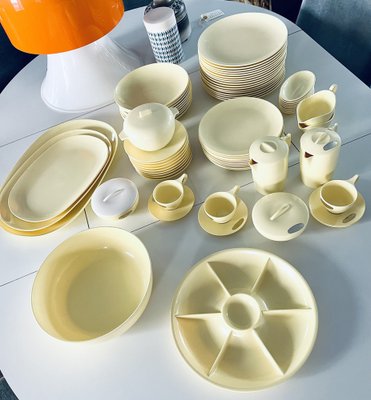 Plastic Dinner Service for 9, France, 1960s, Set of 72-HDF-1716240