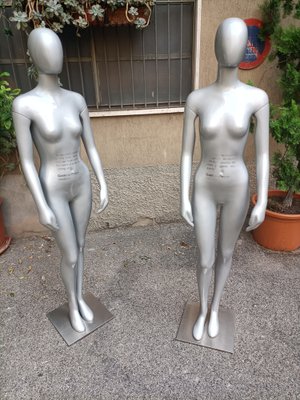 Plastic Fiber Mannequins with Head and Arms by Gaetano Pesce for MD Studio, 1990s, Set of 2-OHK-1738866