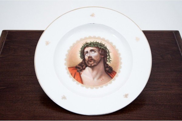 Plate with Image of Jesus from Rosenthal, Germany-BXB-931813