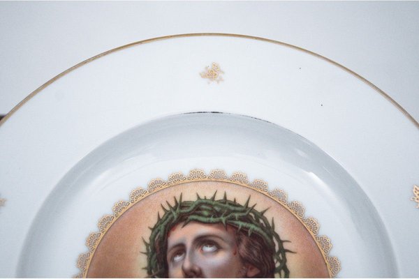 Plate with Image of Jesus from Rosenthal, Germany-BXB-931813