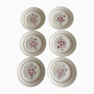 Plates and Badonviller Earthenware Dish, 1950s, Set of 14-AVC-2043417