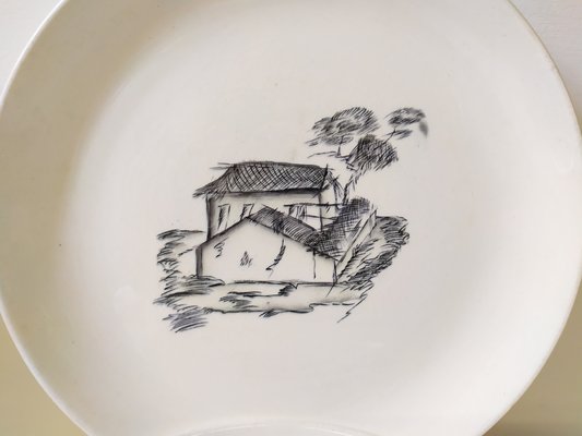 Plates by Guido Andlovitz for S.C.I. Laveno, 1940s, Set of 12-EI-594359