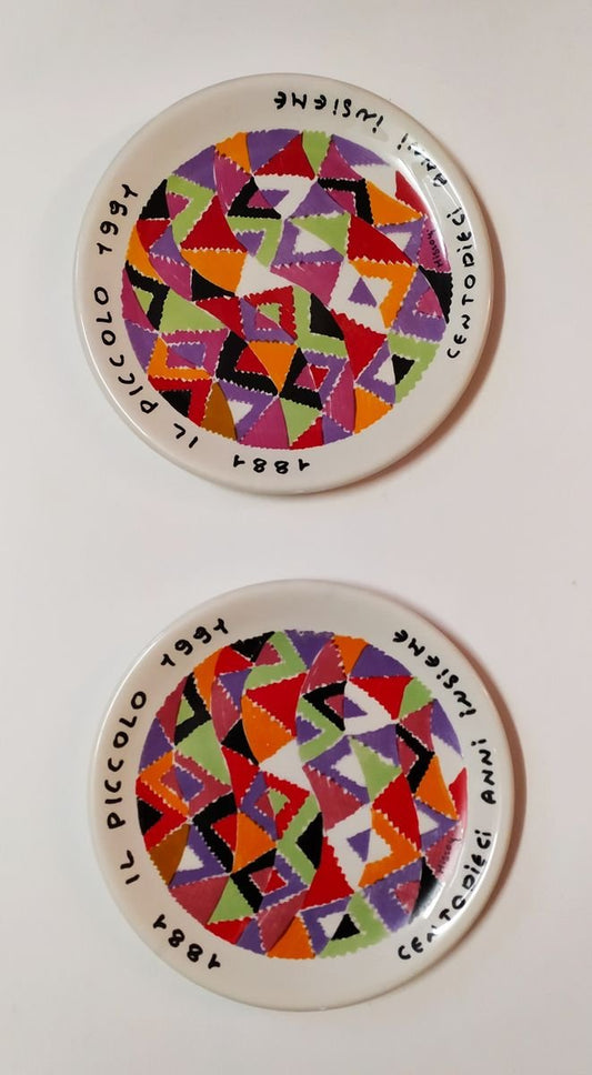 Plates by Missoni Ottavio, 1991, Set of 2