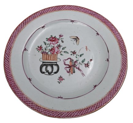 Plates in Famille Rose Porcelain, China, 18th Century, Set of 2-RIK-1779499