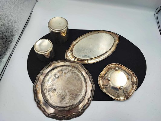 Plates, Trays, Plate & Containers, 1920s, Set of 5-CAQ-1794812