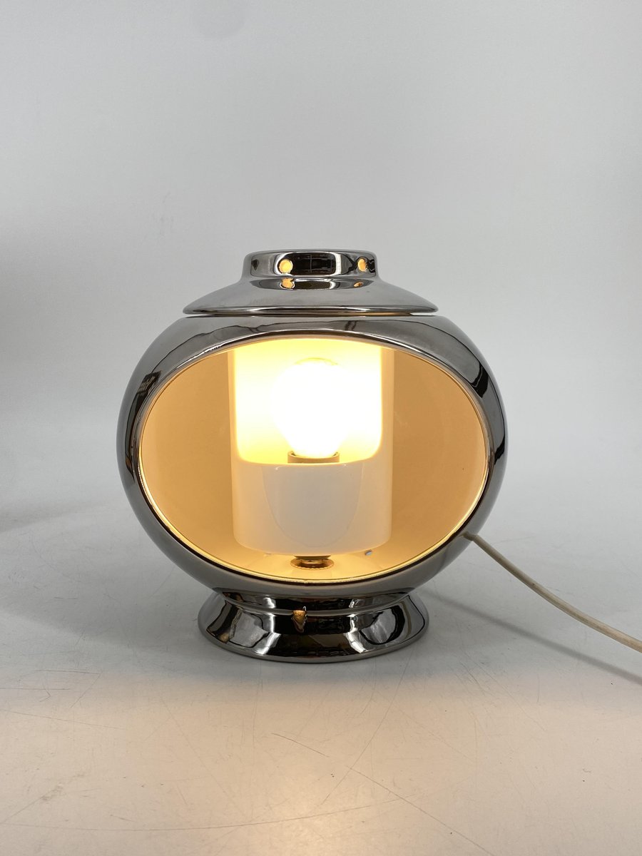 Platinum-Plated Version of the Valencia Table Lamp by Marcello Cuneo for Philips, in the Original Box, 1960s