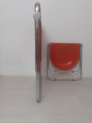 Plato Desk and Pluff Stool by Giancarlo Piretti for Anonima Castelli, 1970s, Set of 2-PCO-1813288