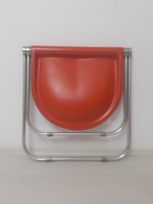 Plato Desk and Pluff Stool by Giancarlo Piretti for Anonima Castelli, 1970s, Set of 2-PCO-1813288