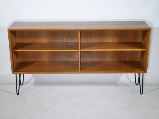 Plato Shelf Sideboard in Walnut with Hairpin Legs by Lothar Wegner, 1960s-LVS-1768679