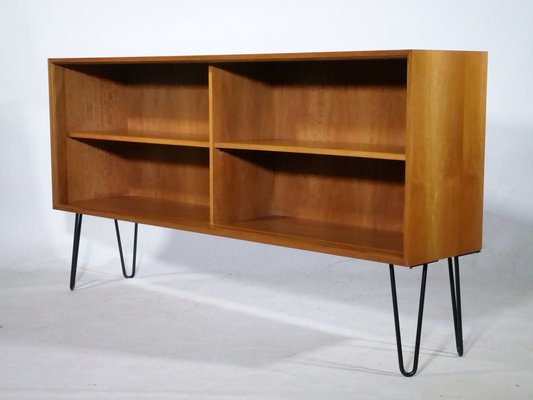 Plato Shelf Sideboard in Walnut with Hairpin Legs by Lothar Wegner, 1960s-LVS-1768679