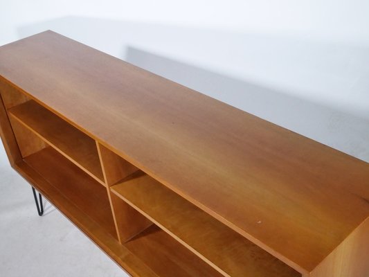 Plato Shelf Sideboard in Walnut with Hairpin Legs by Lothar Wegner, 1960s-LVS-1768679