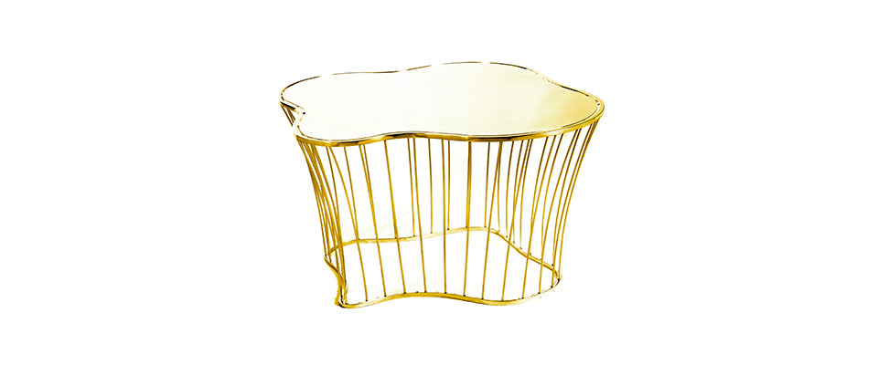 PLAZA - Stainless steel coffee table for living room by Boca do Lobo