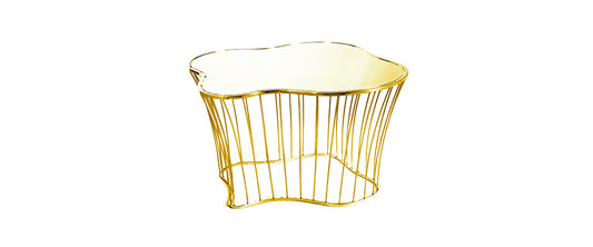 PLAZA - Stainless steel coffee table for living room by Boca do Lobo