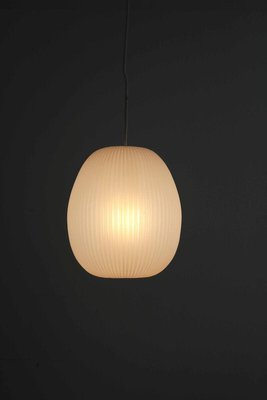 Pleated Cocoon Pendant Lamp by Aloys Gangkofner for Erco, 1960s-FJP-1720292