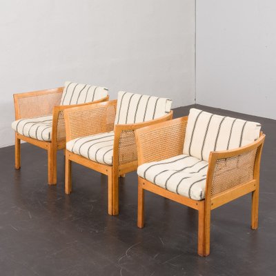 Plexus Living Room Set in Oak by Illum Wikkelsø for CFC Silkeborg, 1960, Set of 3-UE-1785059