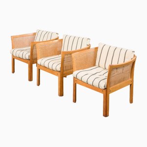 Plexus Living Room Set in Oak by Illum Wikkelsø for CFC Silkeborg, 1960, Set of 3-UE-1785059