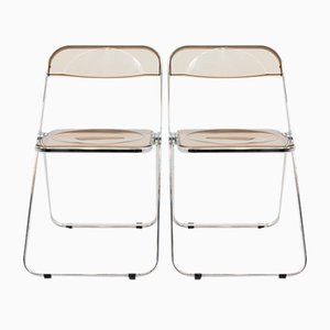 Plia Chairs by Giancarlo Piretti for Castelli, 1970s, Set of 2-TJQ-1378179