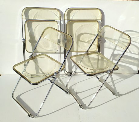 Plia Chairs by Piretti for Anonima Castelli, 1967, Set of 4-EI-1804328