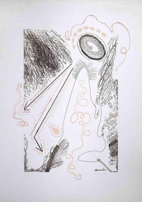 Plinio Mesciulam, Abstract Composition, Original Lithograph, 1973-ZCI-1298878