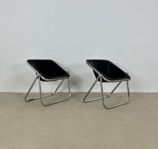 Plone Desk Chair by Giancarlo Pierre Forses for Castles, 1970s, Set of 2