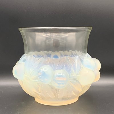 Plum Glass Vase by R.Lalique for R.Lalique, 1930s-DNG-554747