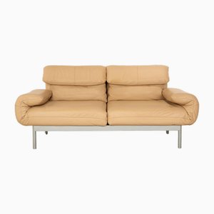 Plura Leather Two Seater Beige Sofa from Rolf Benz-RQW-1819591