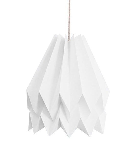 PLUS Plain Polar White Origami Lamp by Orikomi