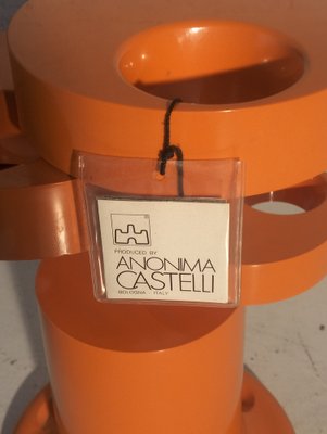 Pluvium Orange Umbrella Stand by Giancarlo Piretti for Anonima Castelli, 1970s-RNN-1771268