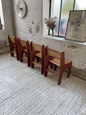 Plywood Chairs, 1980s, Set of 4-LCU-1406570