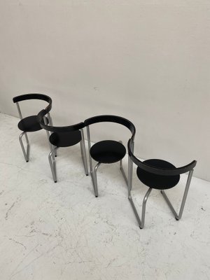 Plywood Dining Chairs by Erik Magnussen, Denmark, 1980s, Set of 4-QVY-1800235