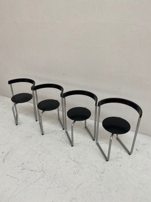 Plywood Dining Chairs by Erik Magnussen, Denmark, 1980s, Set of 4-QVY-1800235