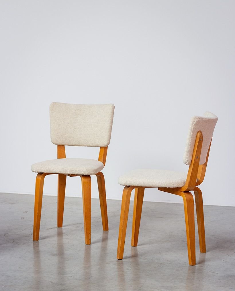 Plywood Multiplex Dining Chairs by Cor Alons & J.C. Jansen for C. de Boer, 1950s, Set of 4