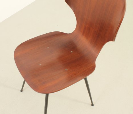 Plywood Side Chairs by Carlo Ratti, Italy, 1950s, Set of 6-UB-1822169